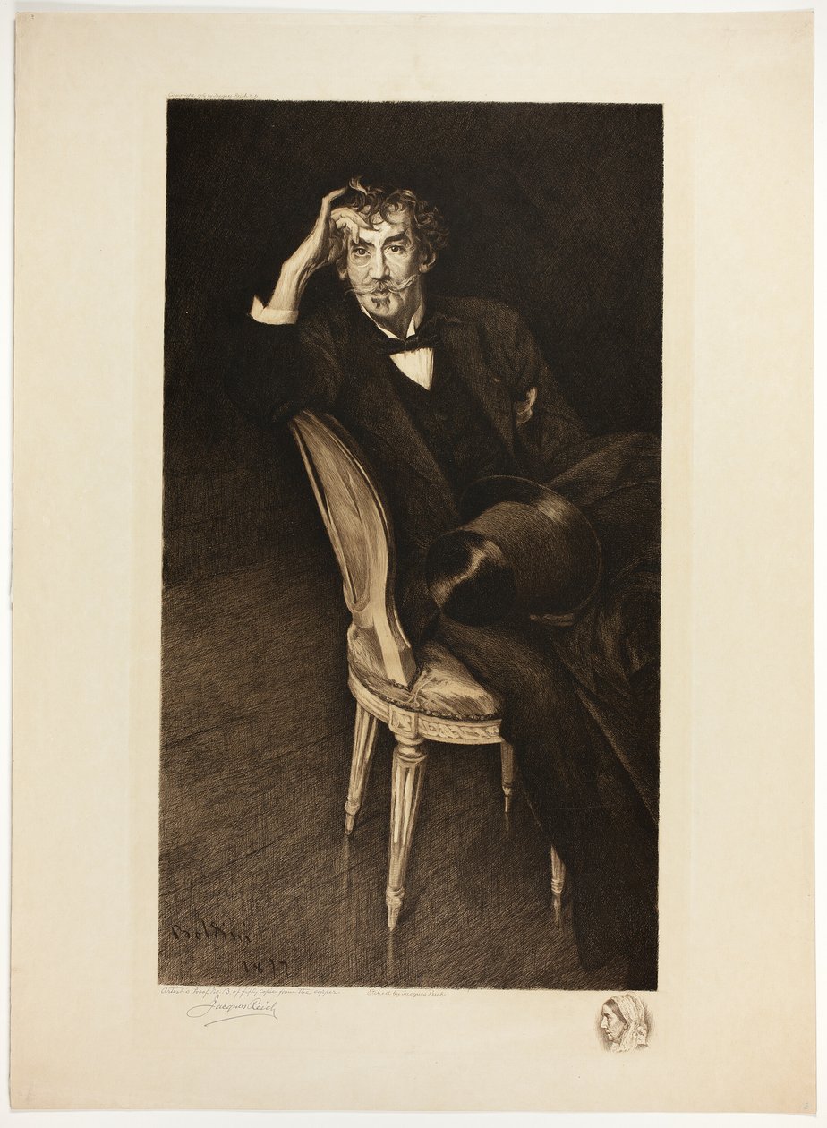 Portrét Whistlera od Jacques Reich