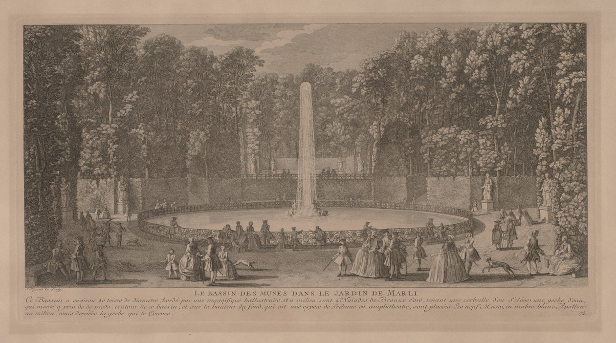 Pool of the Muses v Marli od Jacques Rigaud