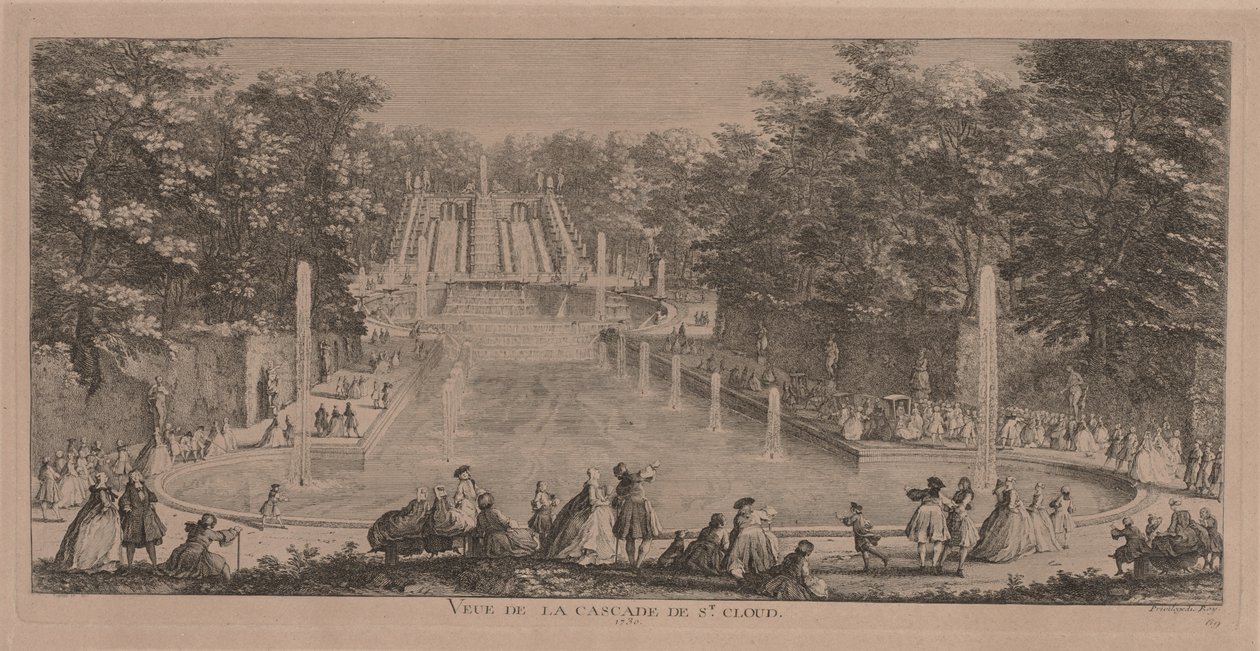 Kaskády St. Cloud od Jacques Rigaud
