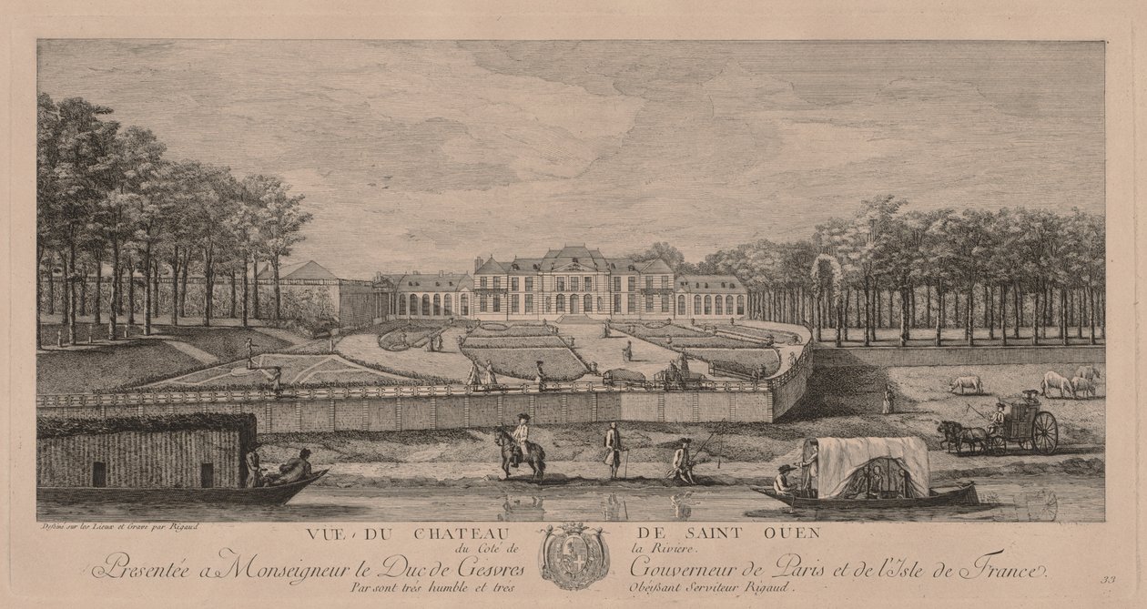 Zámek Saint Ouen od Jacques Rigaud