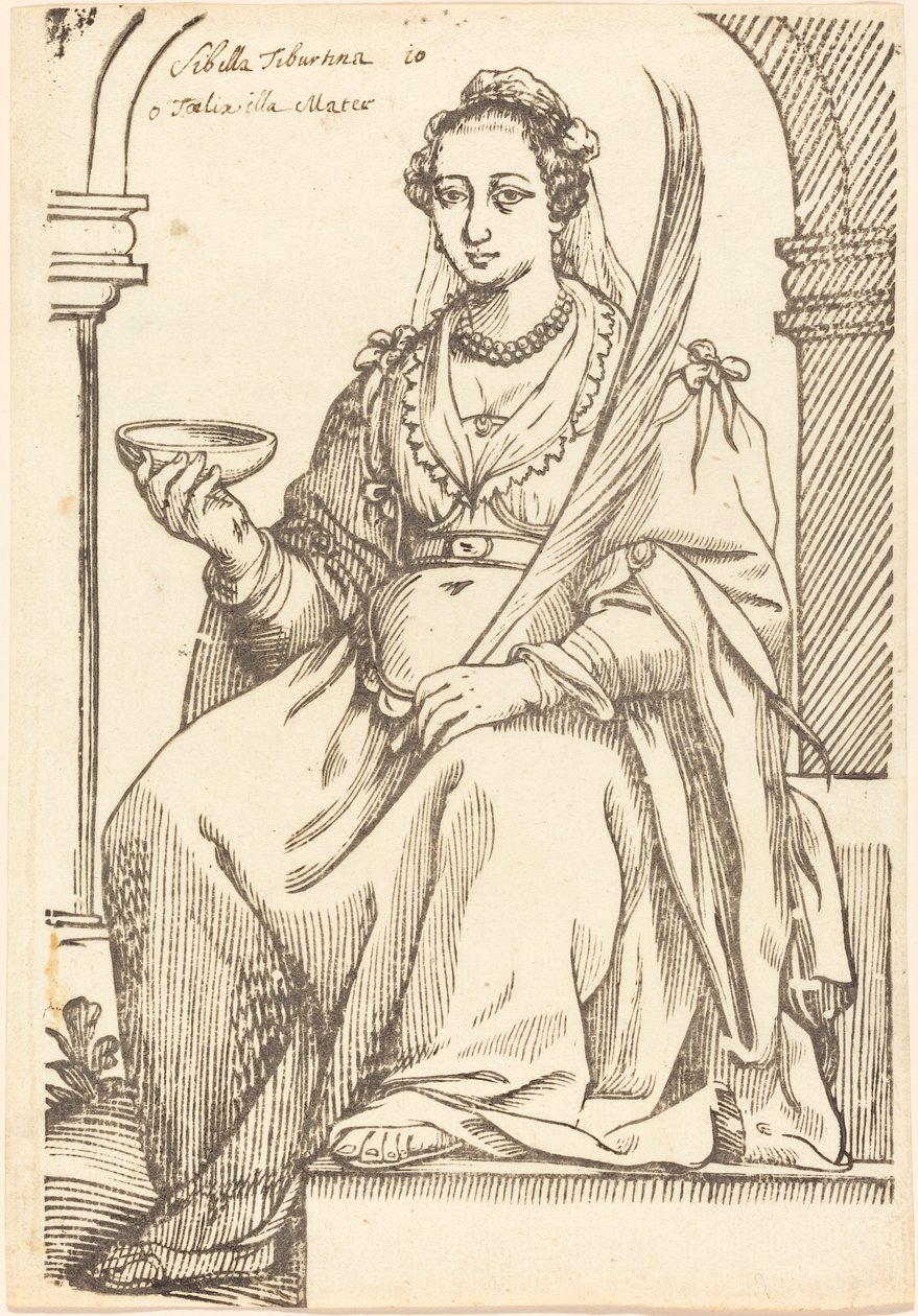 Sibylla Tiburtina od Jacques Stella