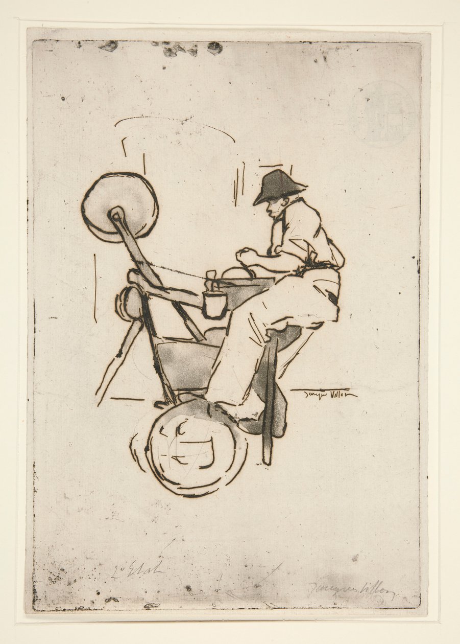 Le r?mouleur (bruska na nože) od Jacques Villon