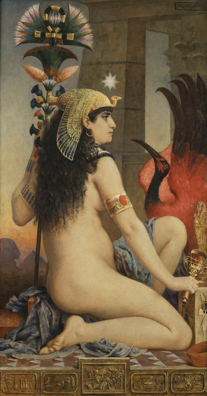 Egyptská žena, 1875 od Jacques Wagrez