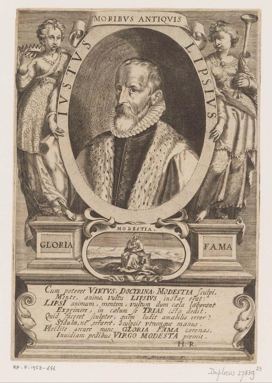 Portrét Justa Lipsia od Jacques de Fornazeris