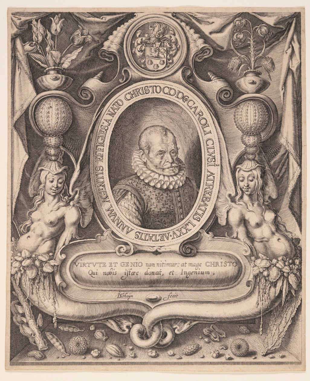 Carolus Clusius, lékař a botanik od Jacques de Gheyn II