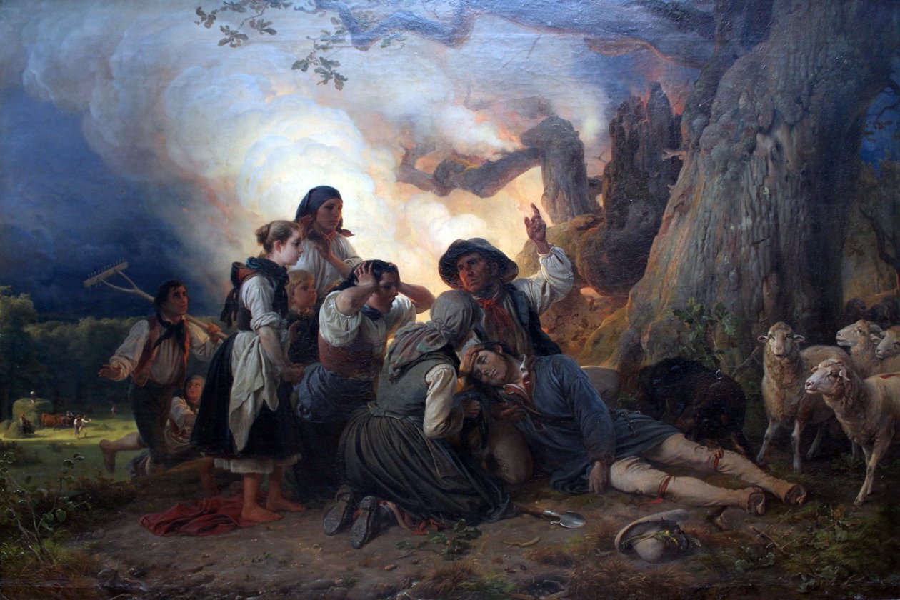 Shepherd zasažen bleskem od Jakob Becker