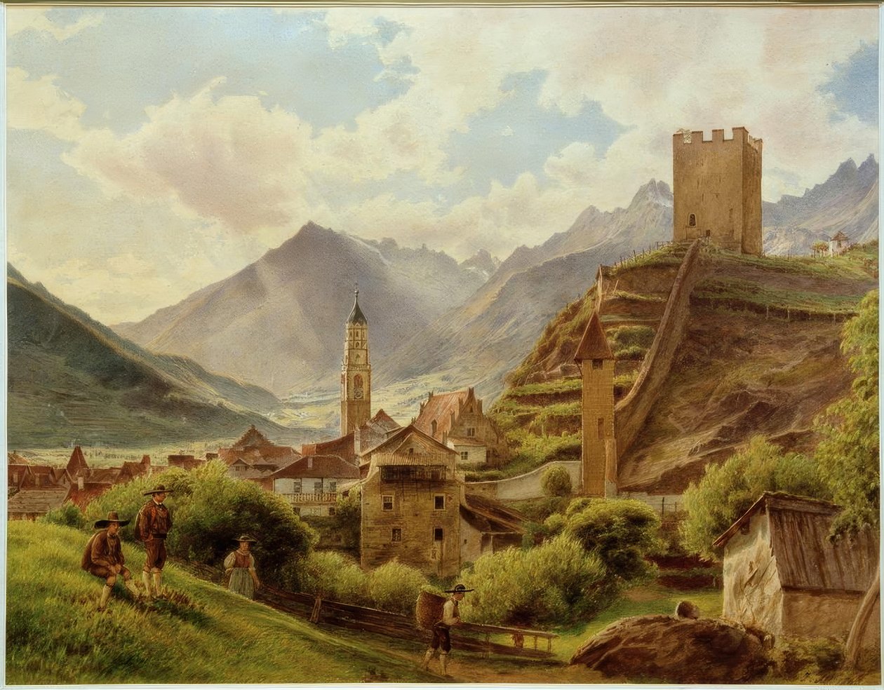 Pohled na Merano od Jakob Alt