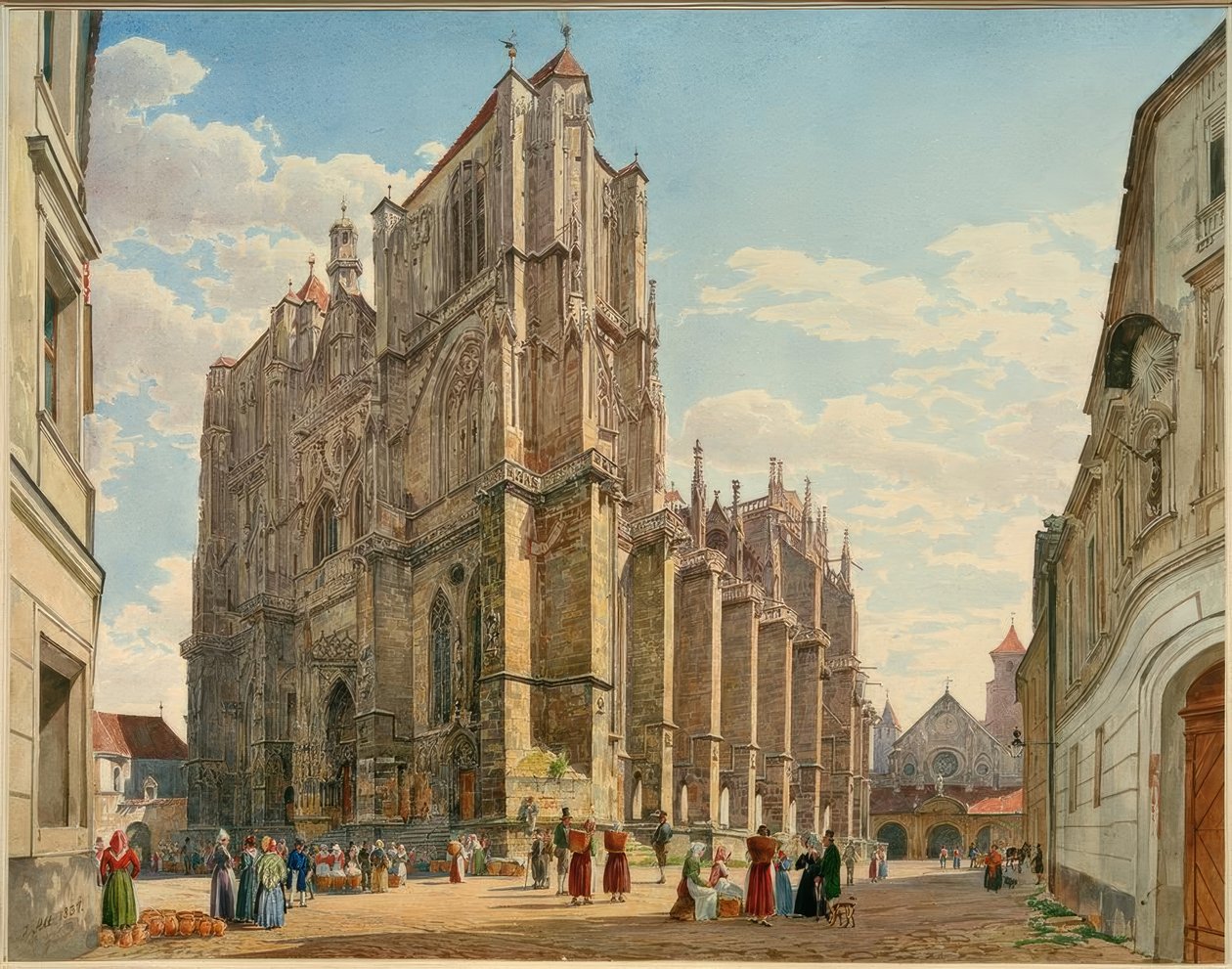 Katedrála v Regensburgu od Jakob Alt