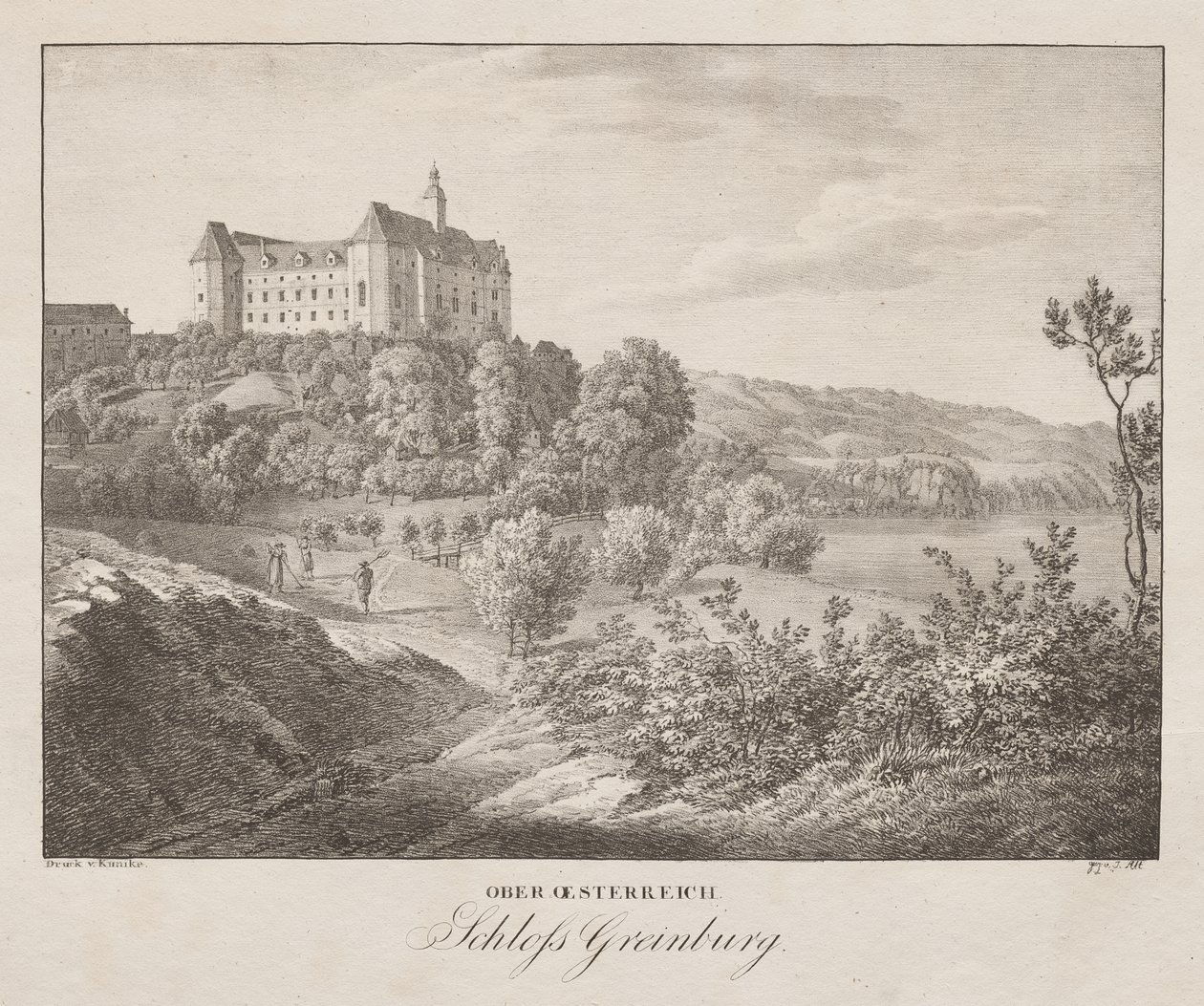 Ober-Oesterreich, Schloss Greinburg od Jakob Alt