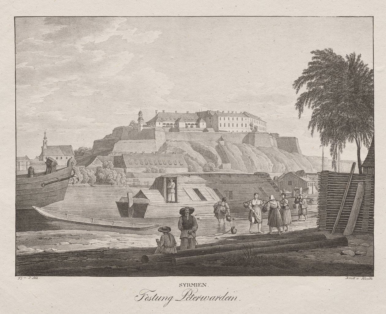 Syrmia, pevnost Peterwardein od Jakob Alt