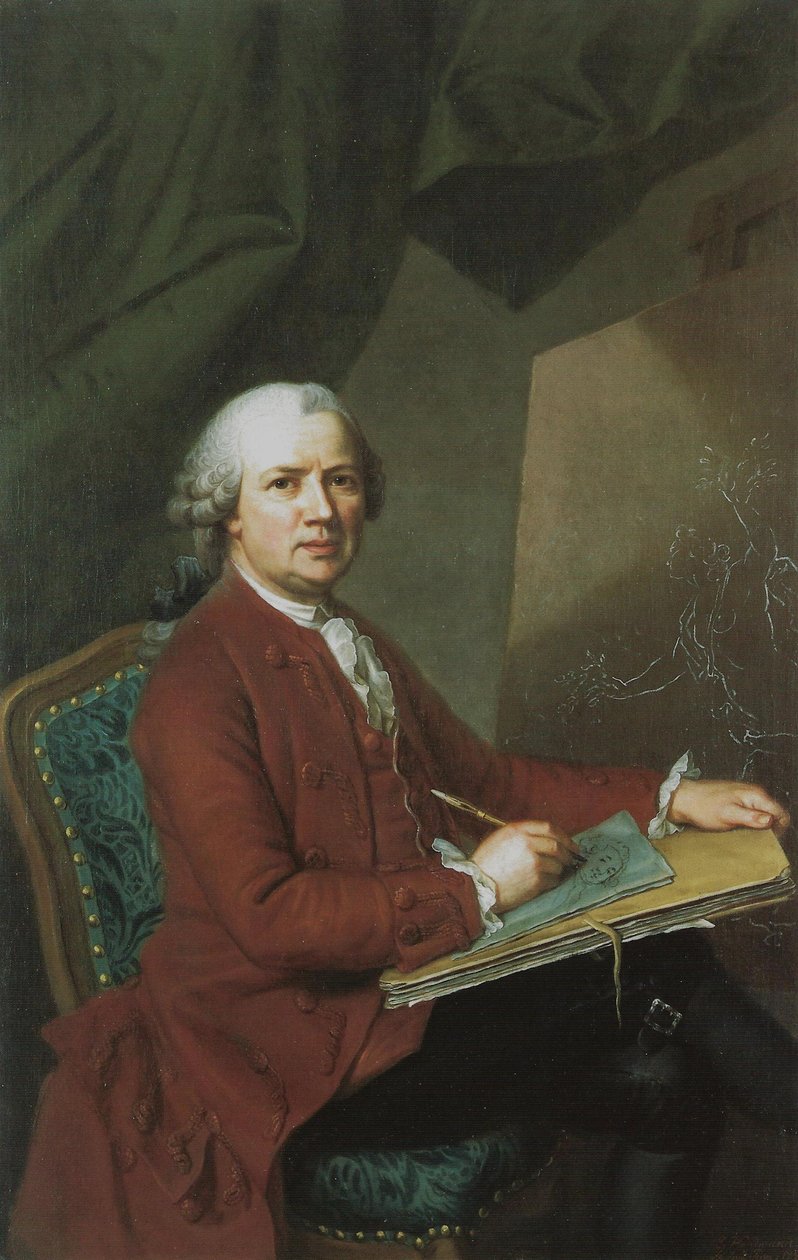 Autoportrét od Jakob Emanuel Handmann