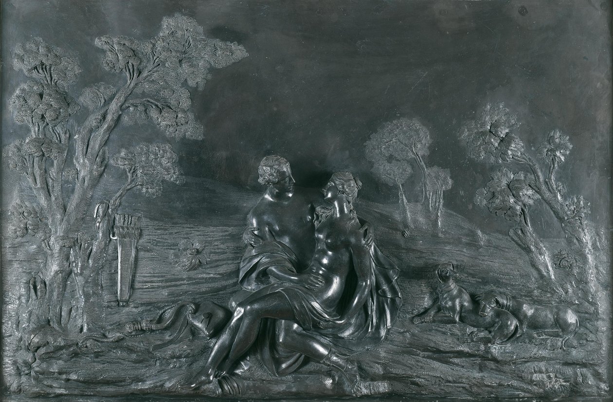 Venuše a Adonis od Jakob Gabriel Mollinarolo