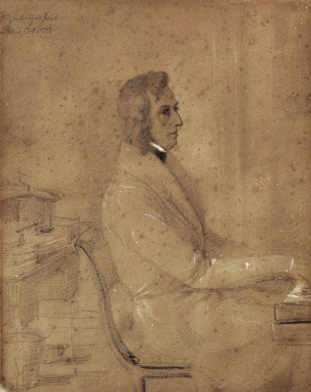 Fryderyk Chopin u klavíru. od Jakob Götzenberger