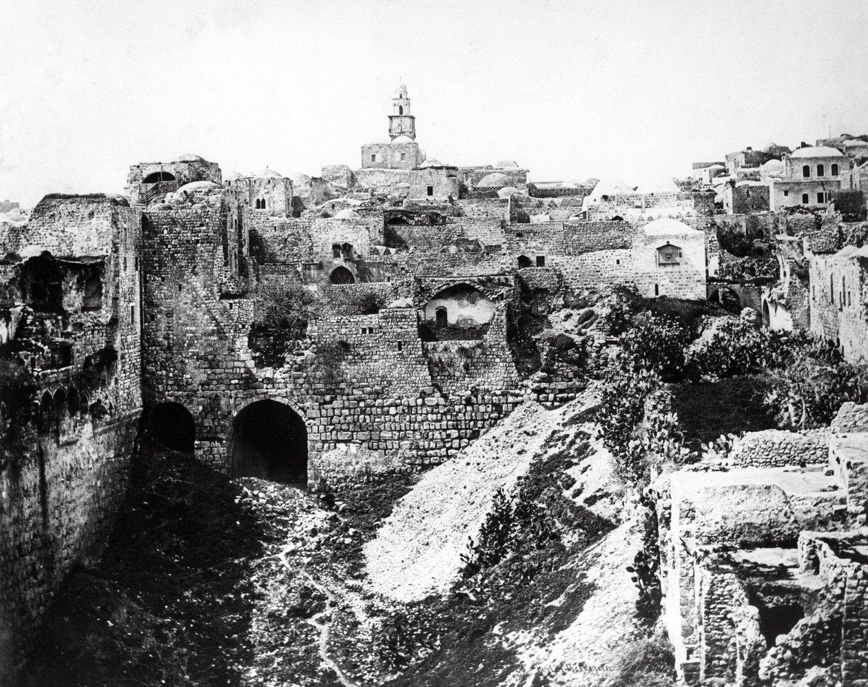 Pool of Bethesda, 1857 od Felice Beato