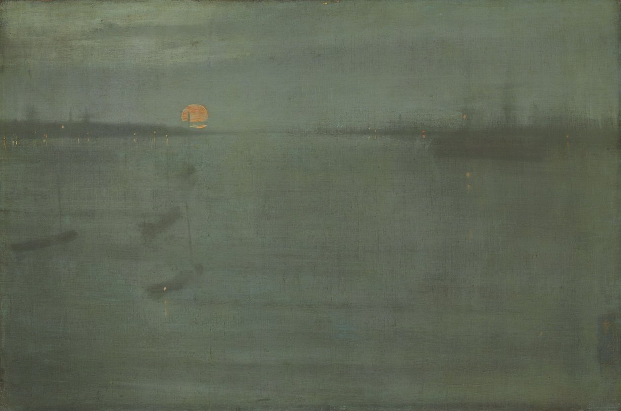 Nokturno-modrá a zlatá-voda Southampton od James Abbott McNeill Whistler