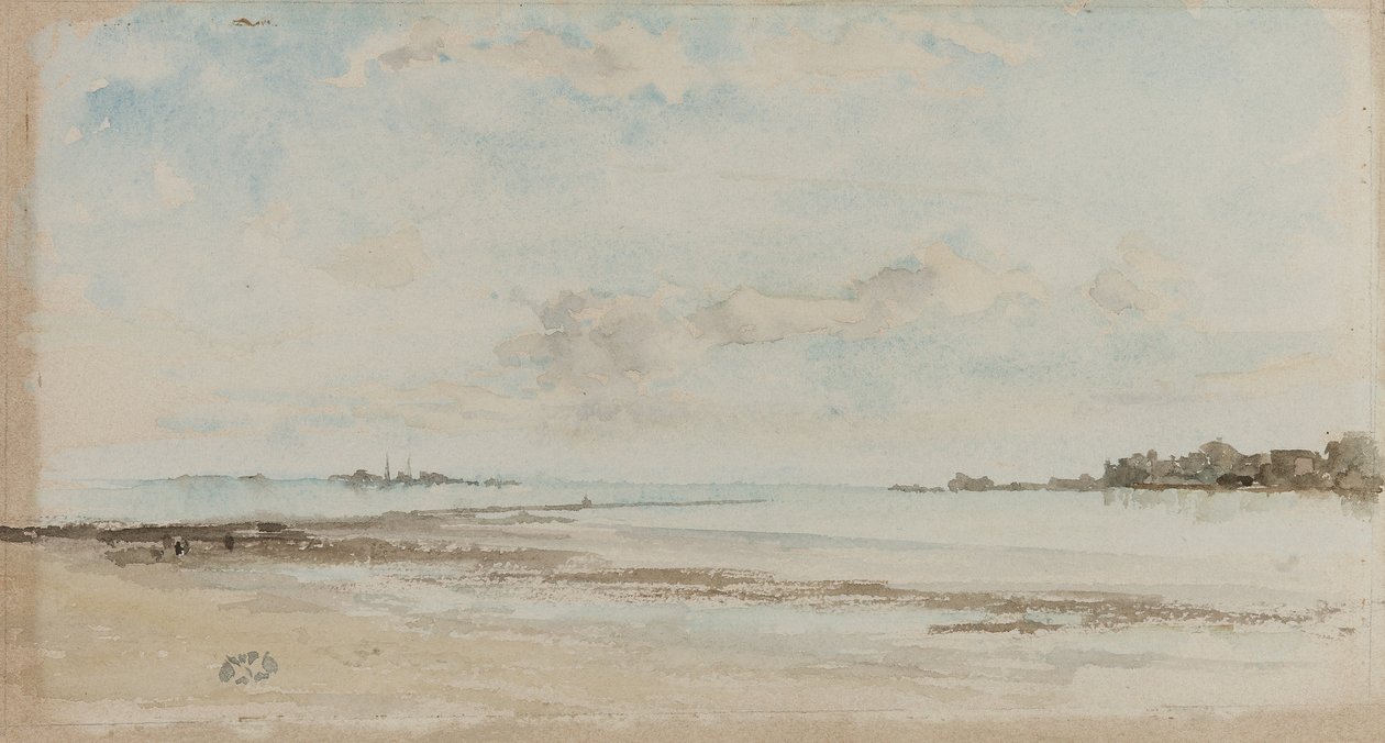 Poznámka v modré a opálové: Jersey, 1881 od James Abbott McNeill Whistler