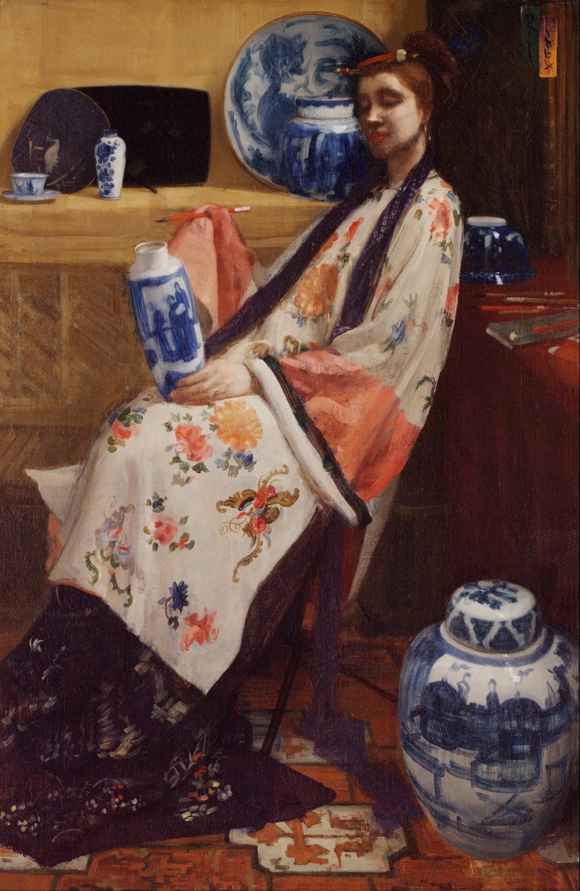 Purple and Rose- The Lange Leizen of the Six Marks od James Abbott McNeill Whistler