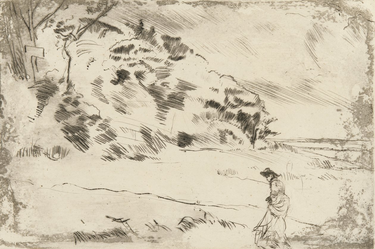Speke Shore, asi 1875 (suchá jehla na papíře) od James Abbott McNeill Whistler