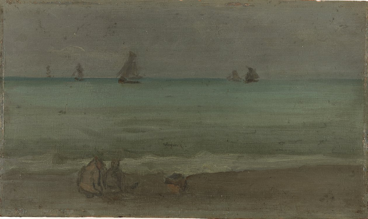 Letní moře, 80. léta 19. století (olej na dřevěné desce) od James Abbott McNeill Whistler