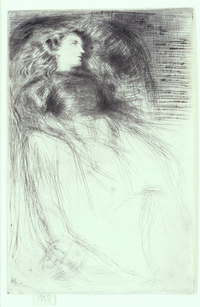 Weary, 1863 (suchá jehla a ruleta) od James Abbott McNeill Whistler