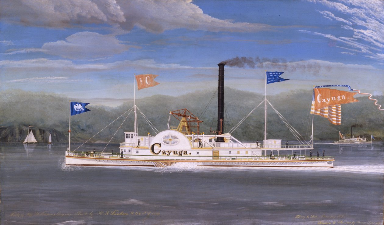 Parník Cayuga, 1849 od James Bard