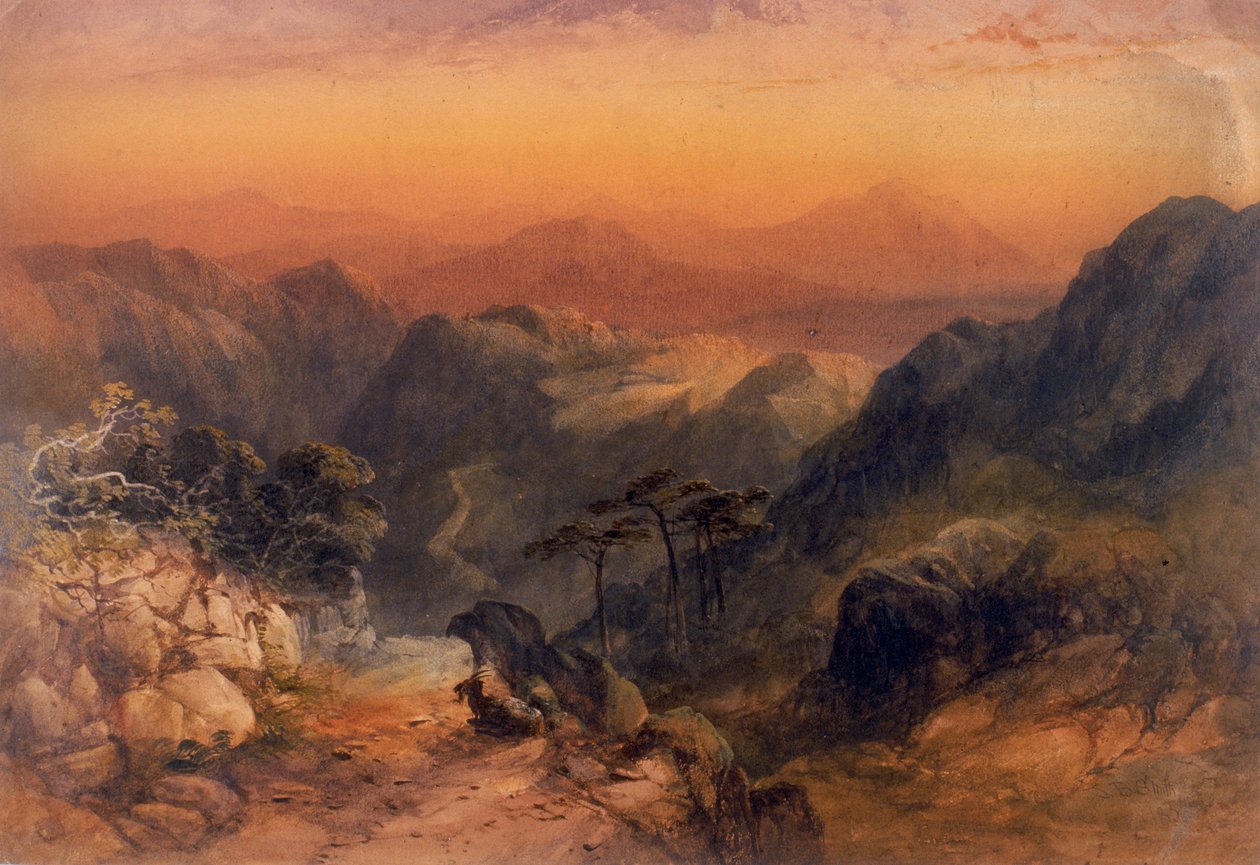 Horská krajina (barva těla) od James Burrell Smith