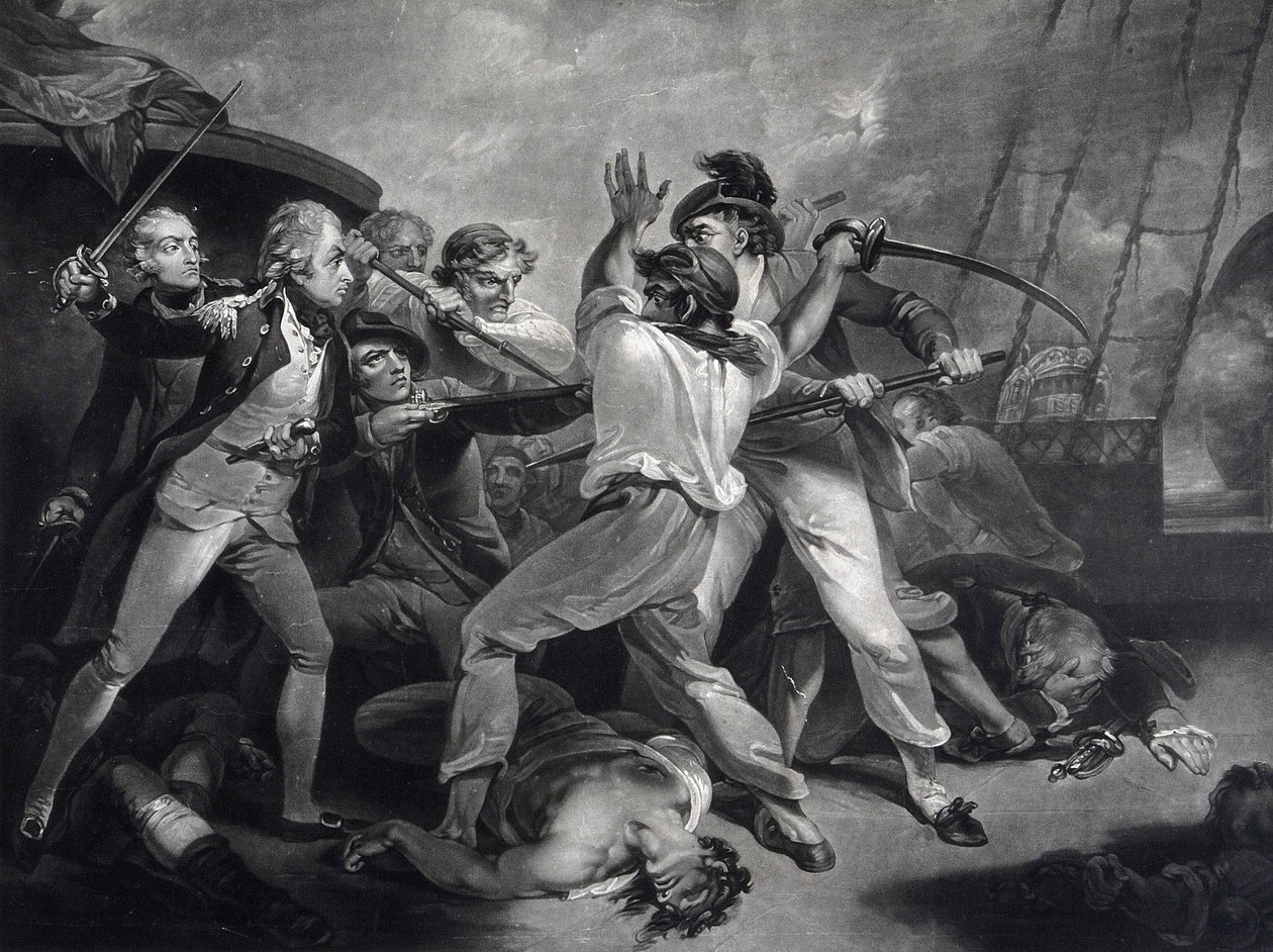 The Distinguished Action of the Gallant Nelson, 1798 od James Daniell