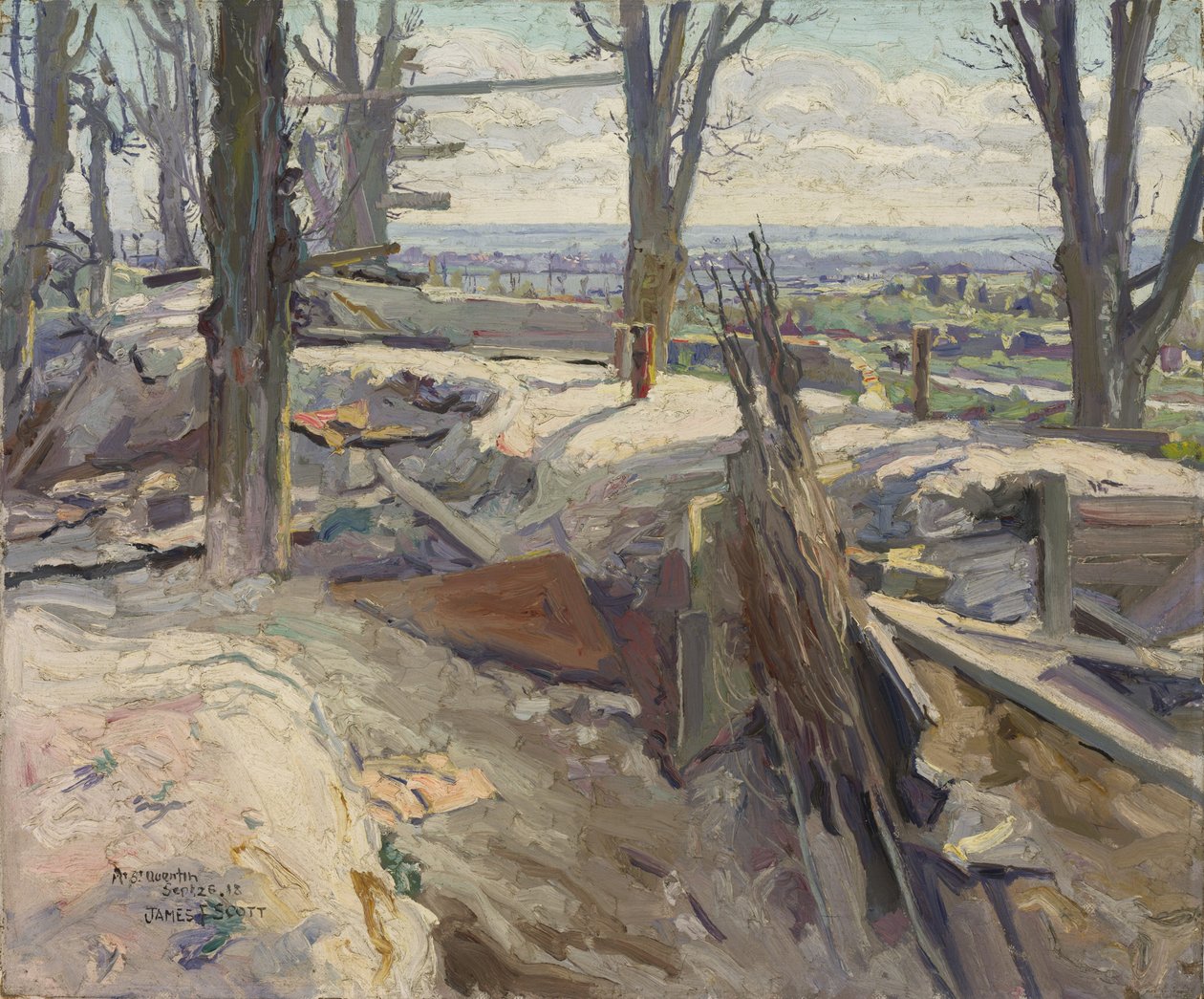 Mont St Quentin, 1918 od James F. Scott