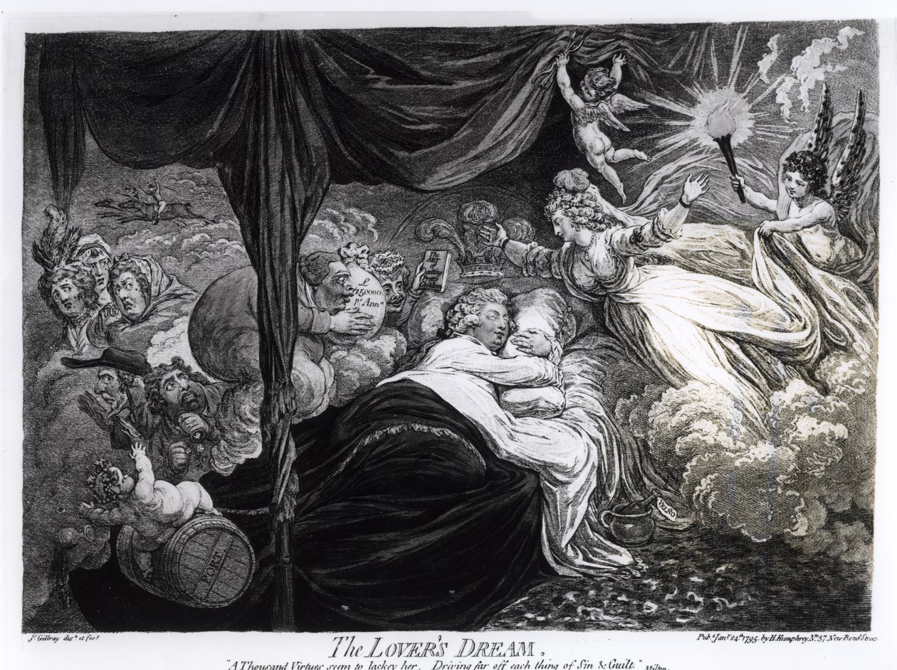 Sen milence, 1795 od James Gillray