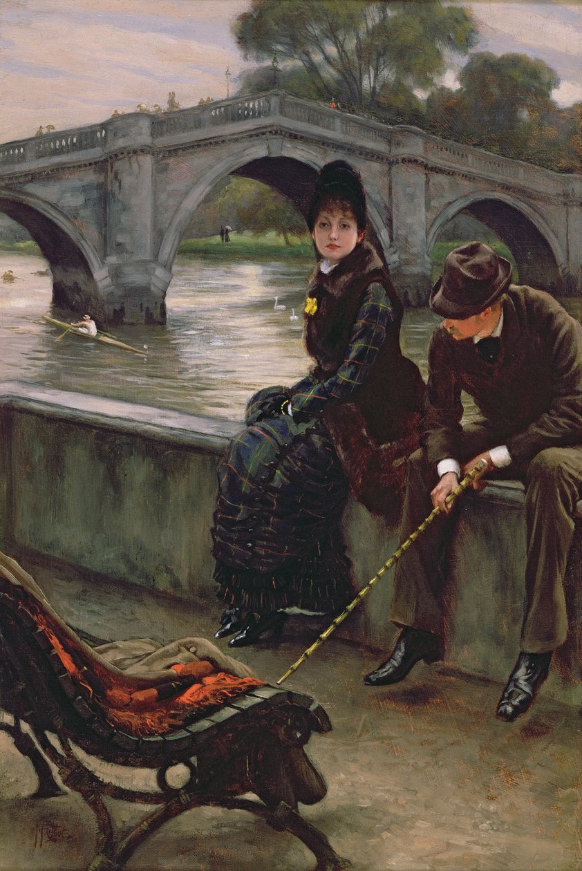 Richmondský most, kolem roku 1878 od James Jacques Joseph Tissot