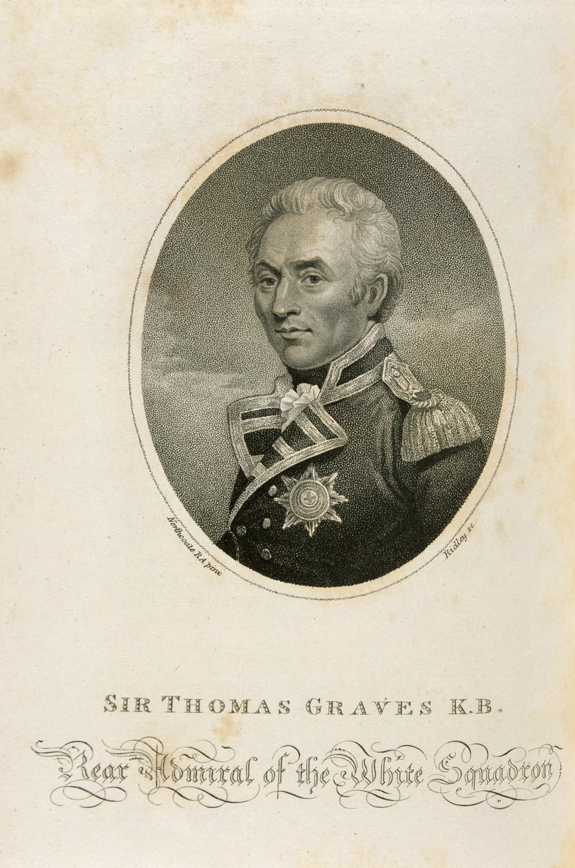 Sir Thomas Graves K.B., vyryl Ridley od James Northcote