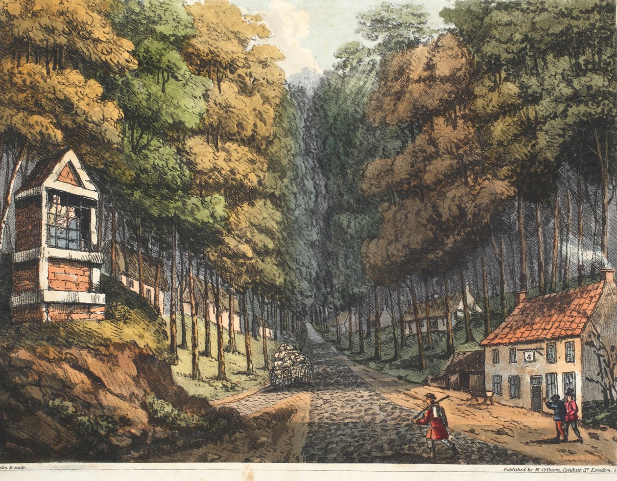 Vstup do Foret de Soigne, kde se setkávají dvě silnice z Bruselu od James Rouse