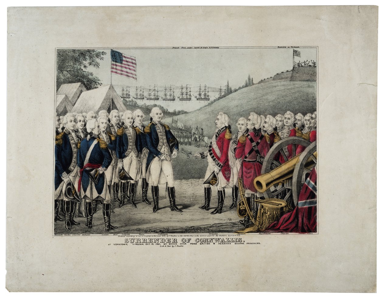 Kapitulace Cornwallis, 1845 od James S. Baillie