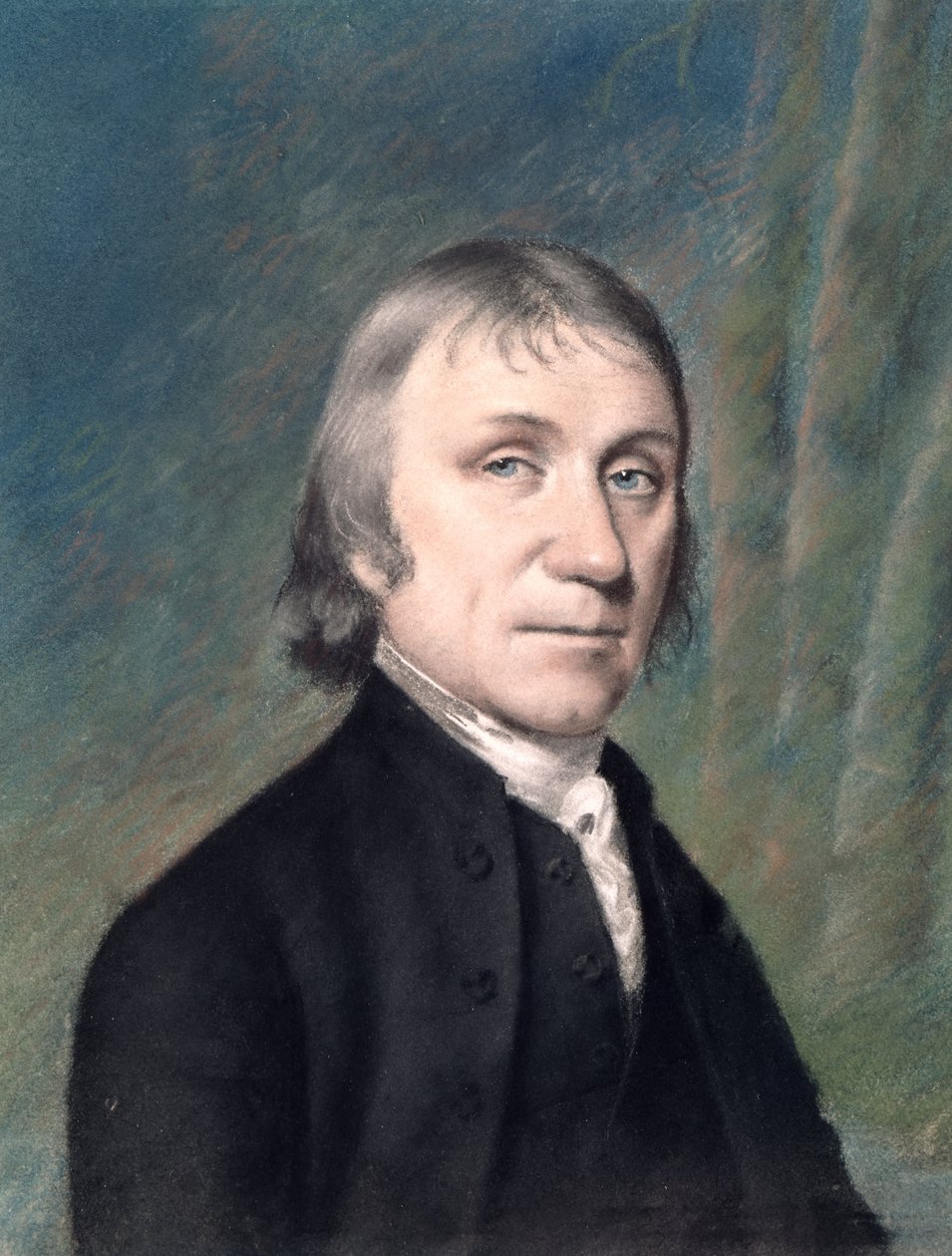 Portrét Josepha Priestleyho (1733-1804), kolem roku 1797 (pastel na papíře) od James Sharples