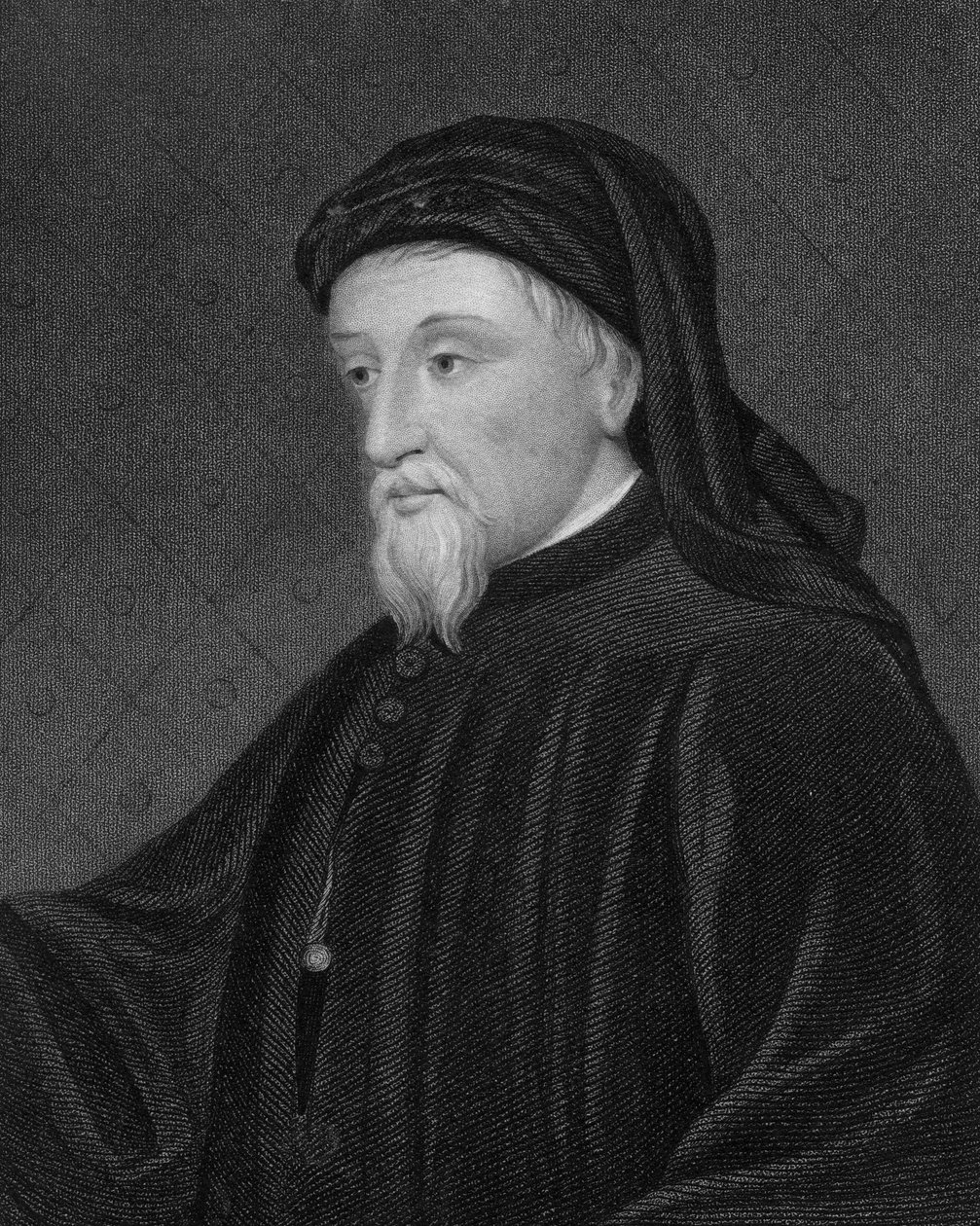 Geoffrey Chaucer, kolem roku 1833 od James Thomson