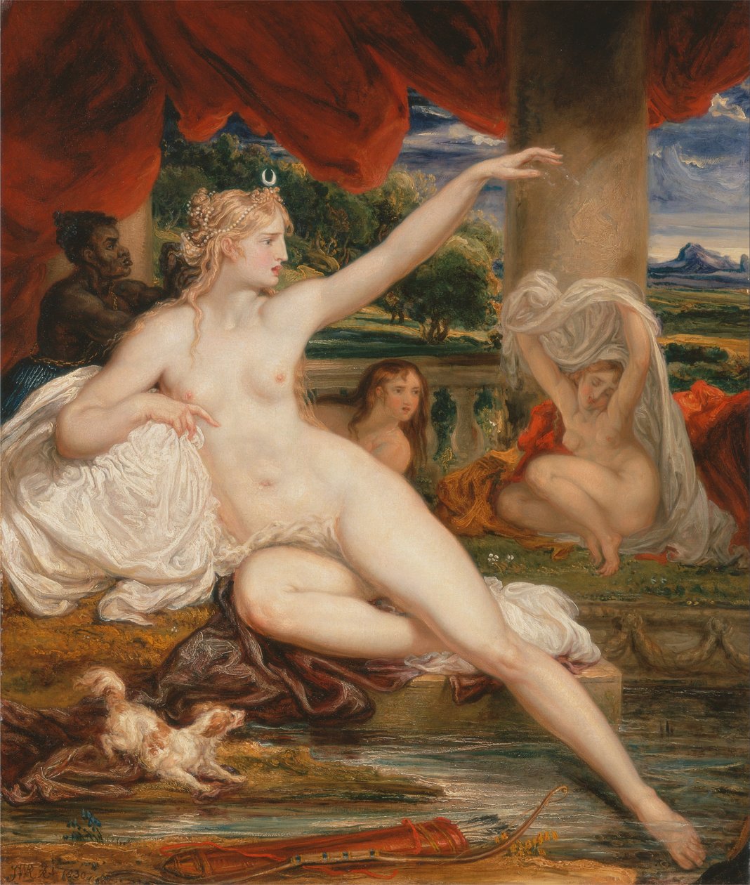 Diana v lázni od James Ward