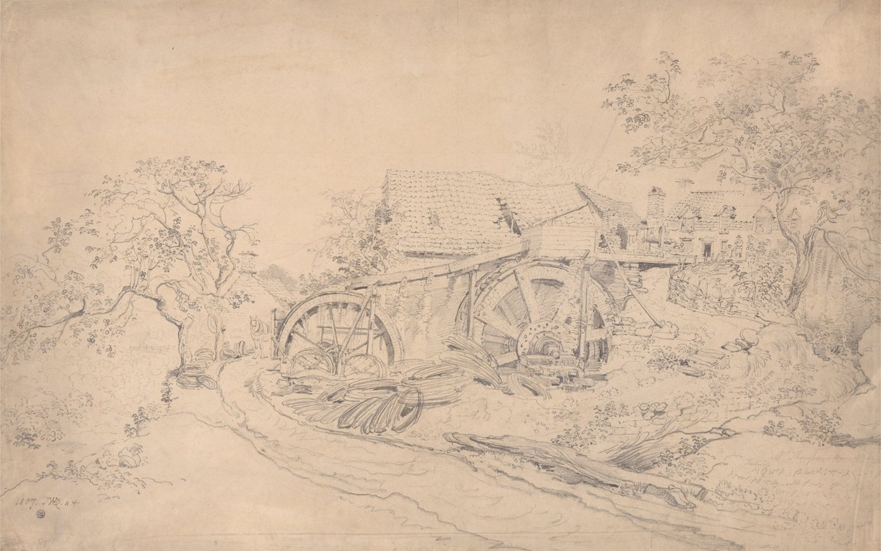 Pan Thompsons Wire Mill, Tintern od James Ward