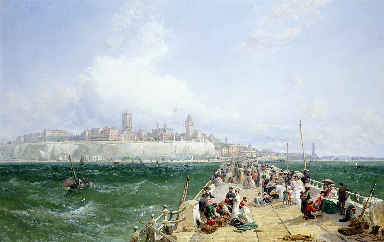 Pohled na Margate z mola, 1868 od James Webb
