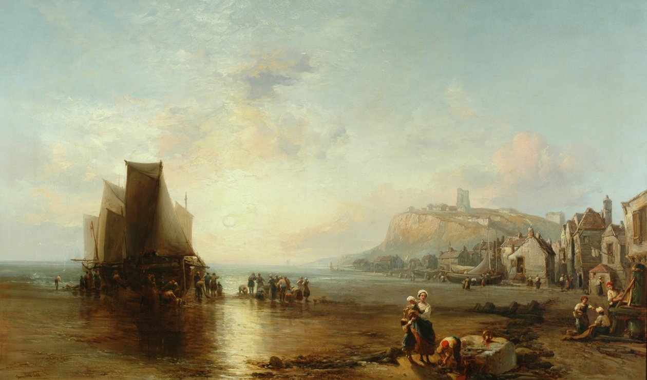 Starý Folkestone, 1866 od James Webb