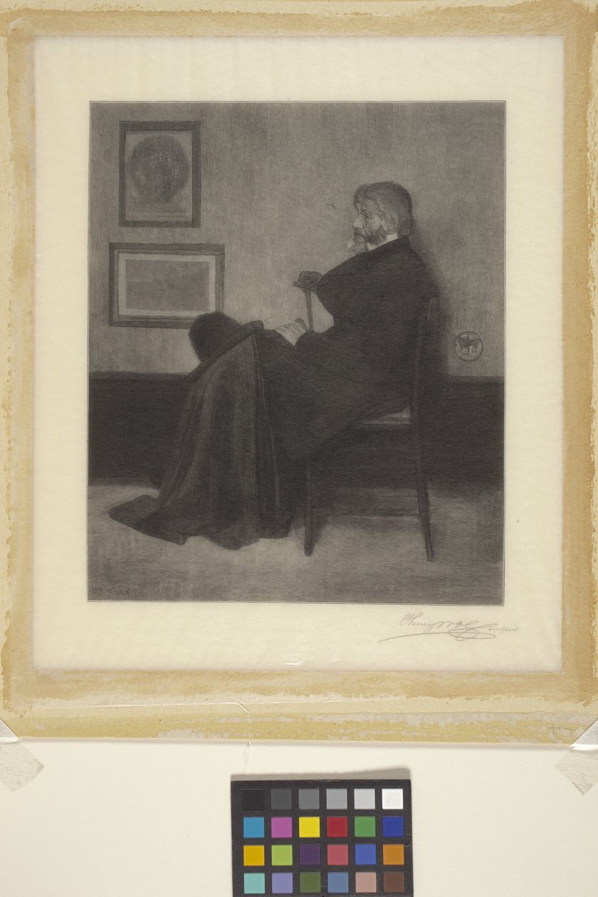 Thomas Carlyle (dřevoryt) od James Abbott McNeill (attr.to) Whistler