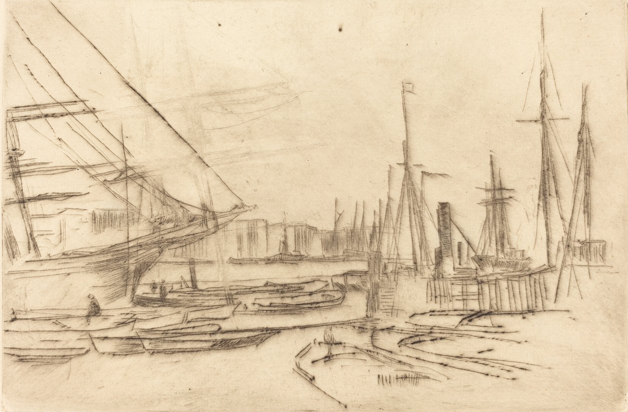 Skica z Billingsgate, 1878. od James Abbott McNeill Whistler