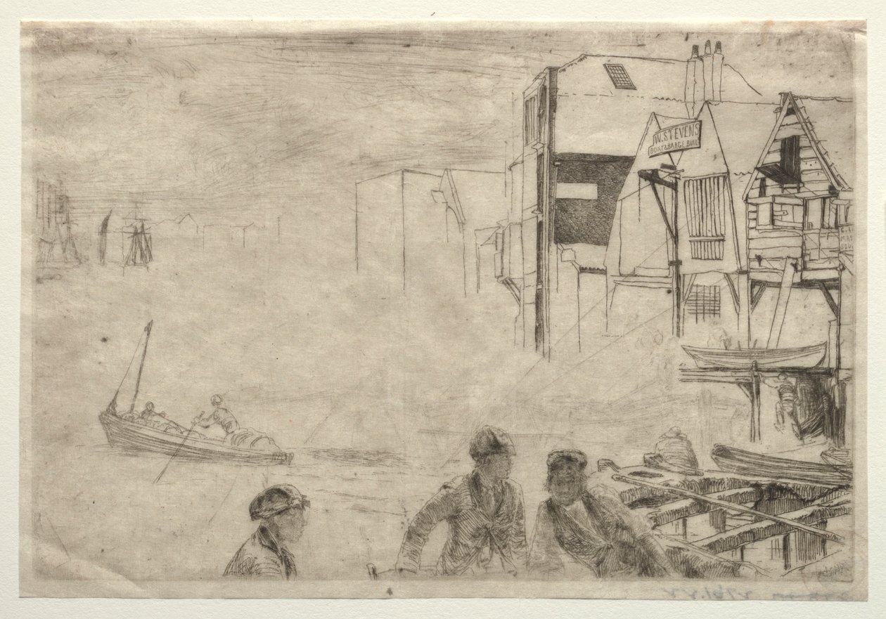 Přístaviště. od James Abbott McNeill Whistler