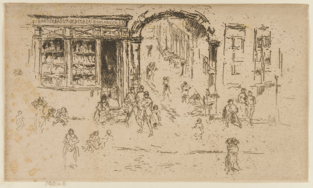 Archway, Brusel, 1887. od James Abbott McNeill Whistler
