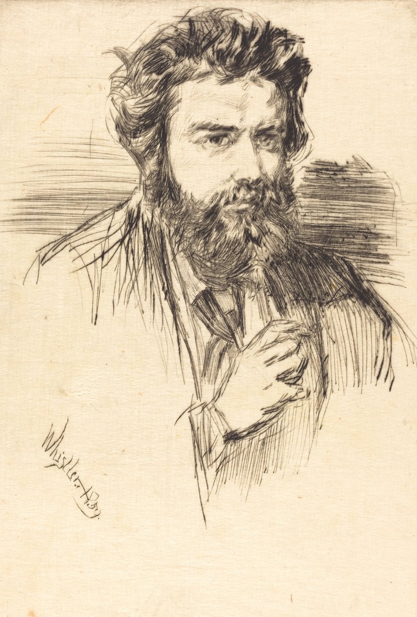 Astruc, Literární muž, 1859. od James Abbott McNeill Whistler