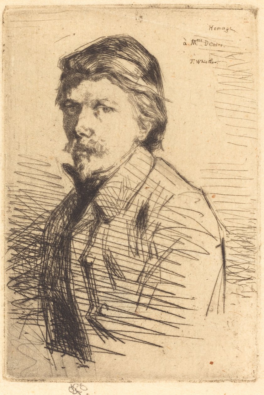 August Delatre, 1858. od James Abbott McNeill Whistler