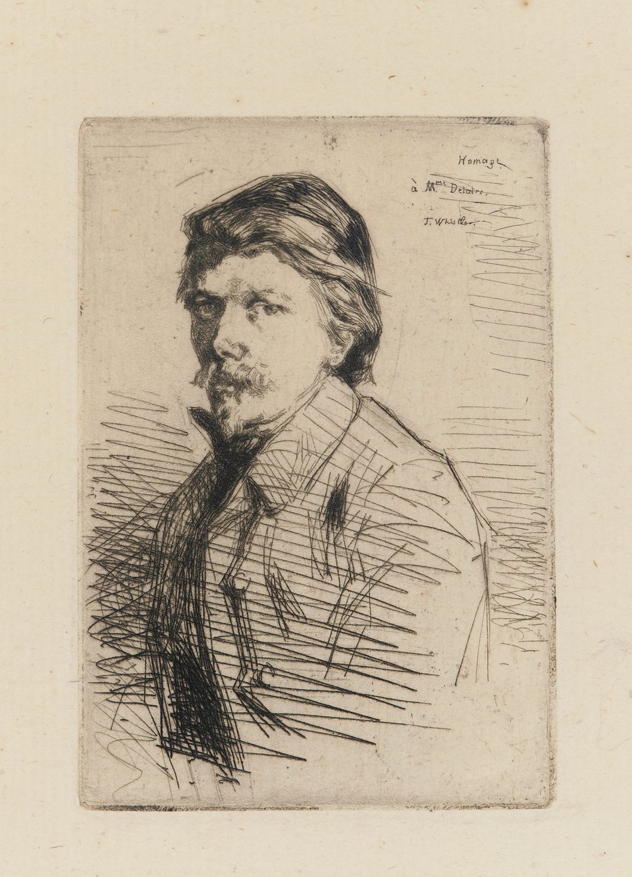 Auguste Delatre, 1858. od James Abbott McNeill Whistler