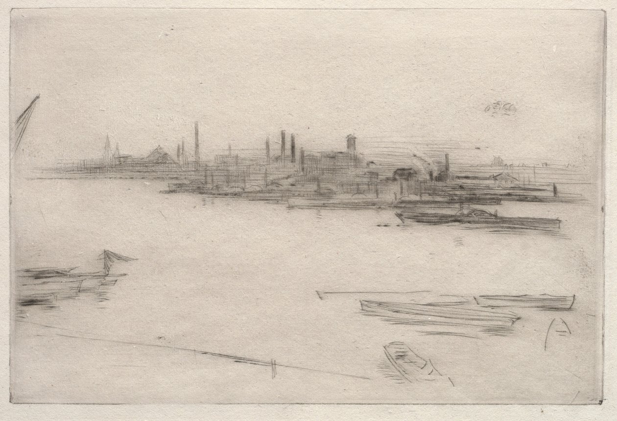 Battersea: Svítání. od James Abbott McNeill Whistler