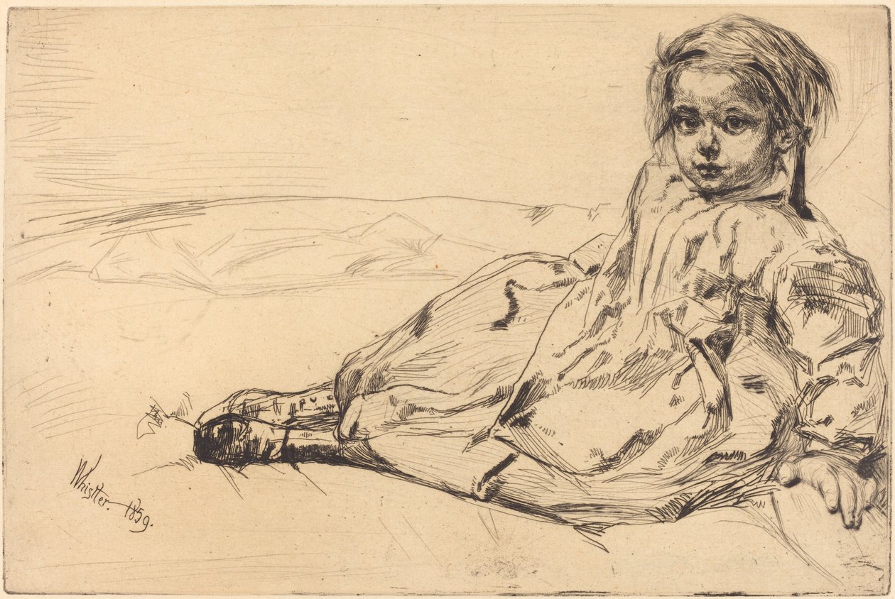 Bibi Valentin, 1859. od James Abbott McNeill Whistler