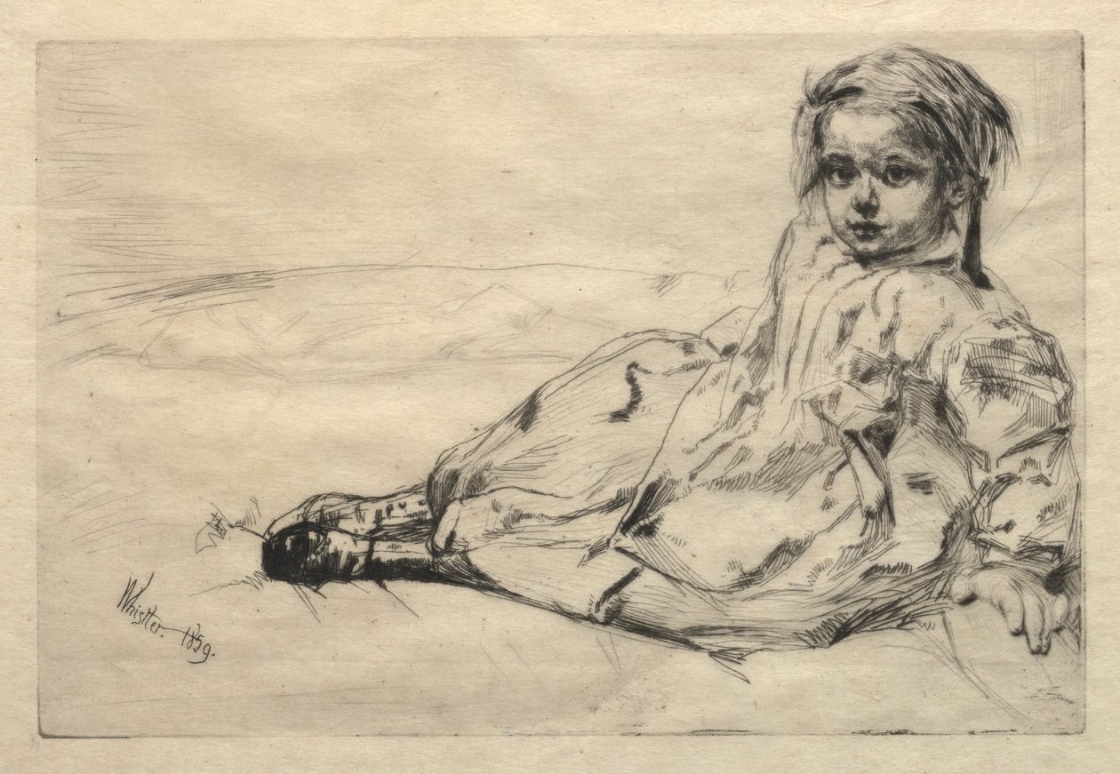Bibi Valentin, 1859. od James Abbott McNeill Whistler
