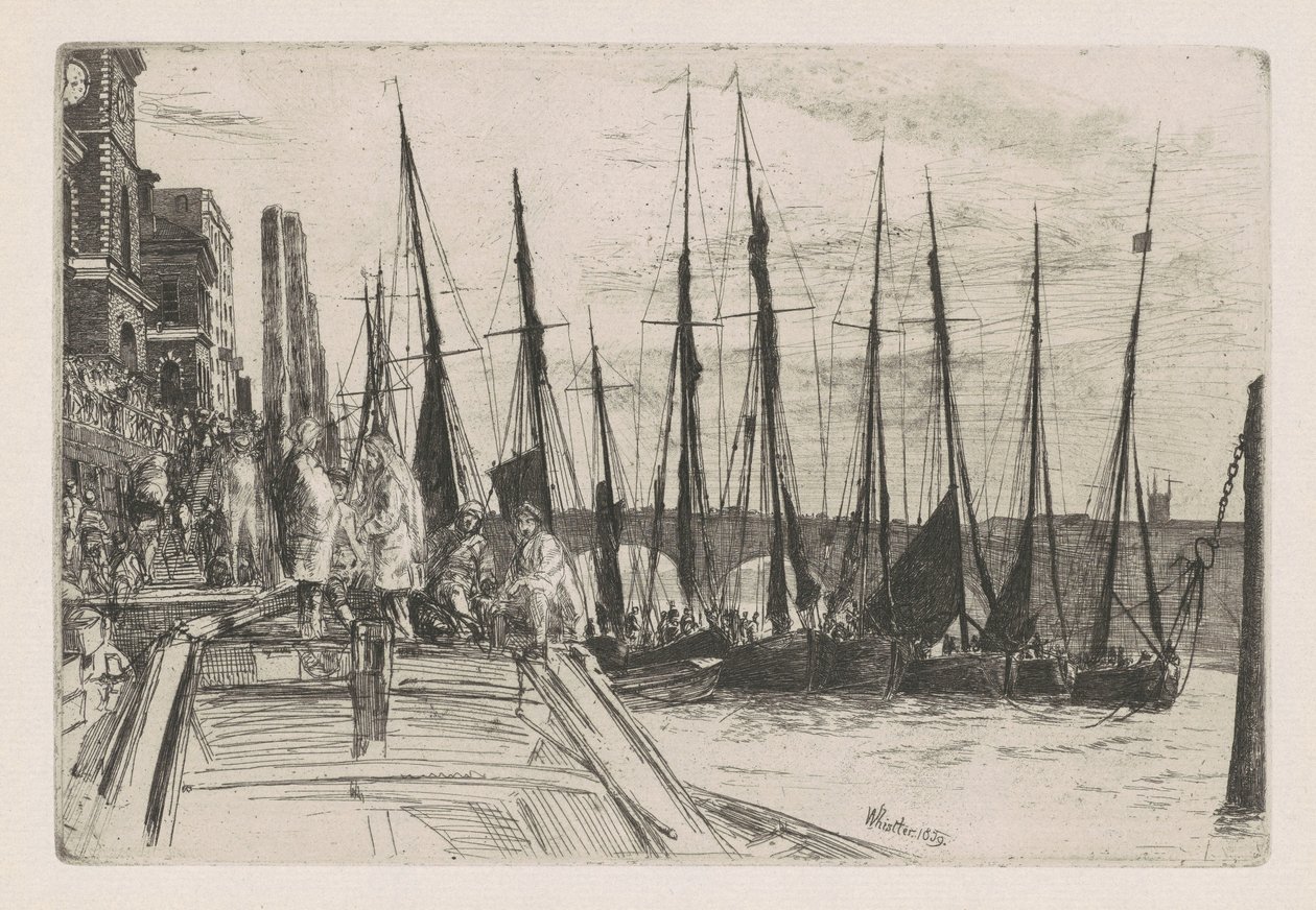 Billingsgate, 1859. od James Abbott McNeill Whistler